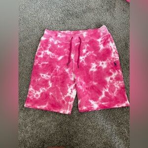 POLO RALPH LAUREN MEN SHORTS TIE-DYE PINK